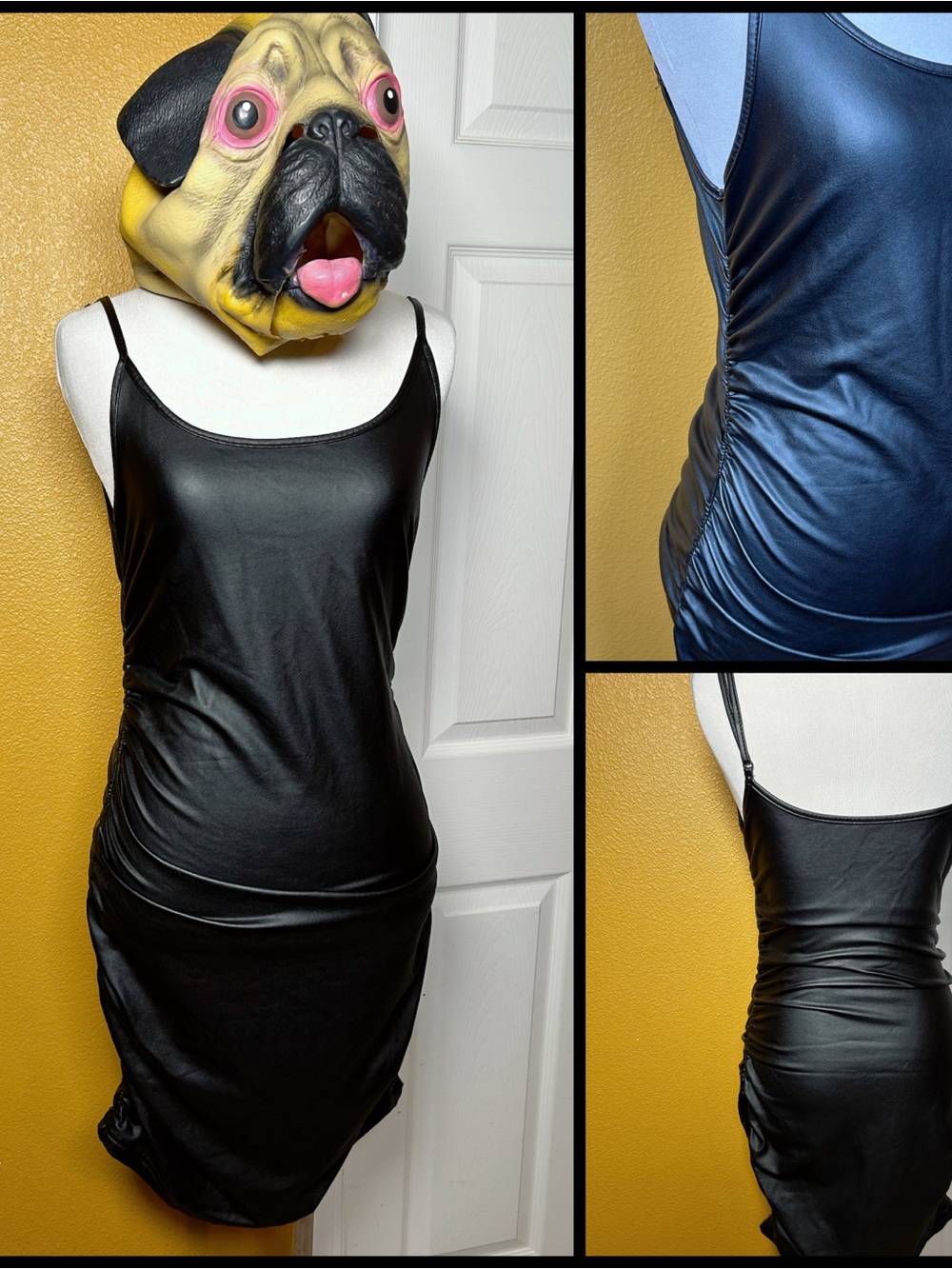 Rocker Chick, faux leather dress!!